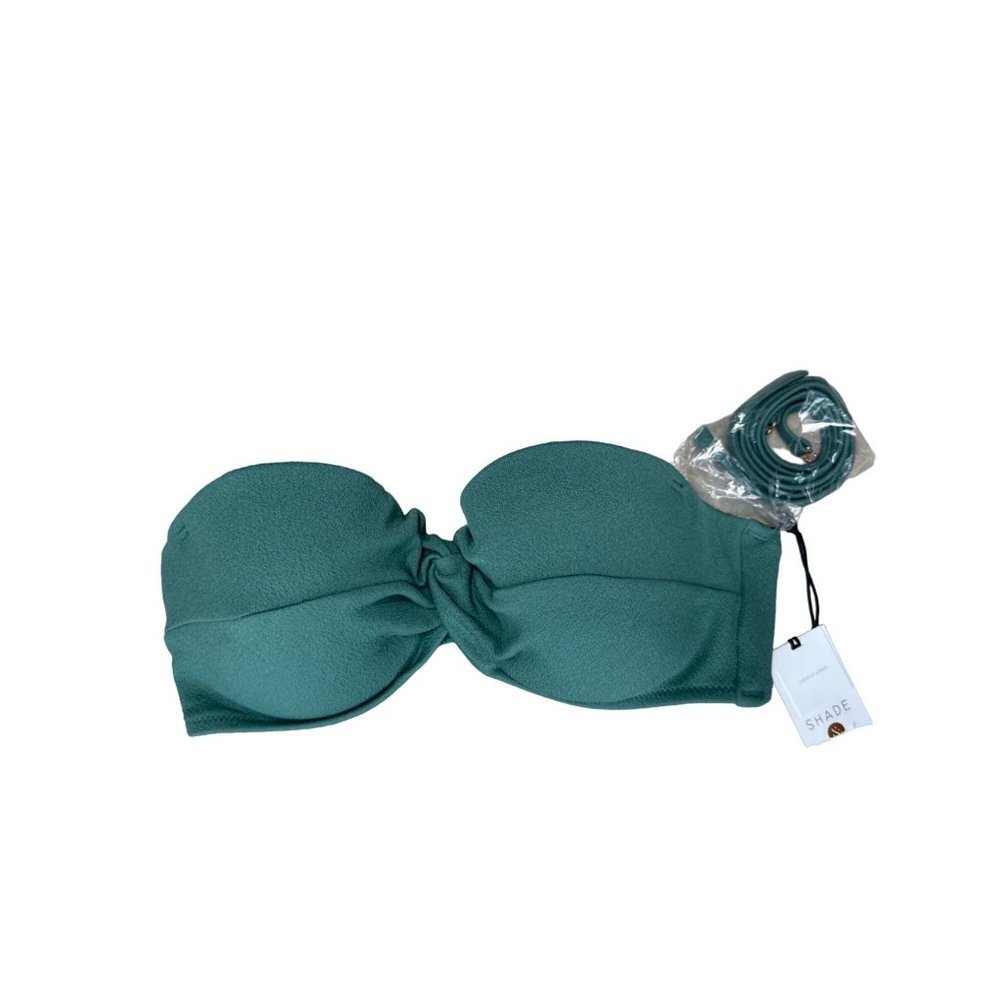 Shade & Shore Bikini Swim Top Teal 34C Padded Removable Strap Beach Wear Lined